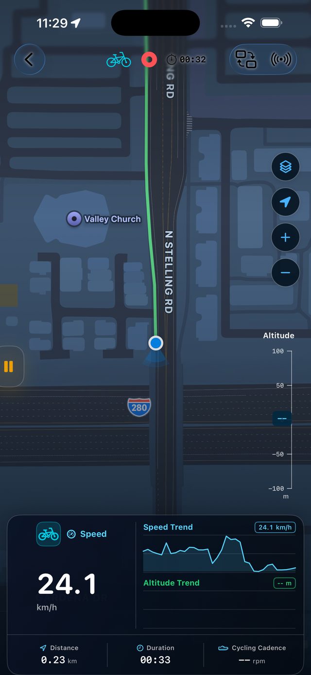 Live cruise map